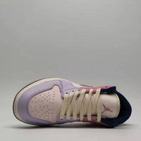 Low Top Sneakers, Purple Pink Colorway, Lace Up Design, Casual Gift for Sneaker Fans