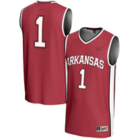 #1 Arkansas Razorbacks Lightweight Basketball Jersey - Cardinal