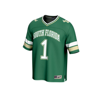 #1 South Florida Bulls Lightweight Collegiate Football Fashion Jersey - Green