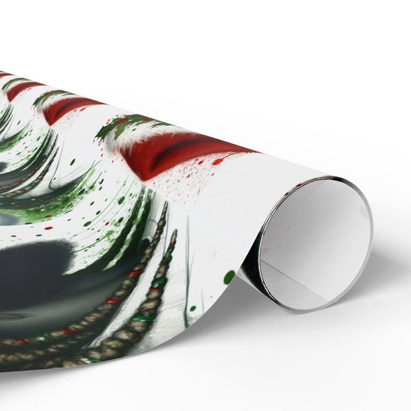 African American Santa Wrapping Paper, Black Santa Wrapping Paper, Christmas Gift Wrap Paper, Holiday Wrapping Paper Roll, Xm