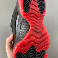Low Top Sneakers, Black Red Colorway, Lace Up Design, Casual Gift for Sneaker Fans