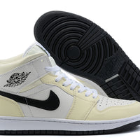 Sneakers, Cream Black Colorway, Lace Up Design, Casual Gift for Sneaker Fans
