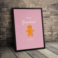 Smells Like Regret Holiday Canvas Wall Art, Humorous Gingerbread Man Canvas Print, Humorous Christmas Canvas Decor, Festive Winter Gag Present