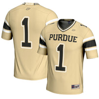 #1 Purdue Boilermakers Endzone Football Jersey - Gold