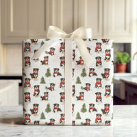 Aussie Christmas Gift Wrap, Australian Shepherd Wrapping Paper, Winter Dog Present Paper, Australian Shepherd Gift Wrap, Dog Lover Holiday
