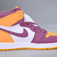 Sneakers, White Purple Gold Colorway, Lace Up Design, Casual Gift for Sneaker Fans