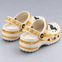 MICH Gilded Cream - Block Letter Statement Clogs
