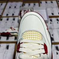 Low Top Sneakers, White Black Red Colorway, Lace Up Design, Casual Gift for Sneaker Fans