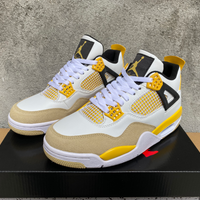Sneakers, White Yellow Black Colorway, Lace Up Design, Casual Gift for Sneaker Fans