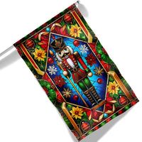 Double Sided Holiday Soldier Yard Flag, Christmas Nutcracker Garden Flag, Festive Winter Seasonal Flag, Xmas Yard Porch Decor Present