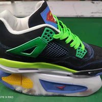Sneakers, Black Green Colorway, Lace Up Design, Casual Gift for Sneaker Fans