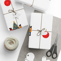 Festive Holiday Tree Gift Wrap, Black Girl Christmas Wrapping Paper, African American Xmas Wrapping Paper, Adorable Holiday Wrapping Paper Roll