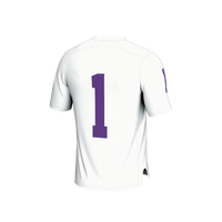 #1 Furman Paladins Lightweight Football Fashion Jersey - White