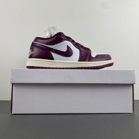 Low Top Sneakers, Burgundy White Colorway, Lace Up Design, Casual Gift for Sneaker Fans