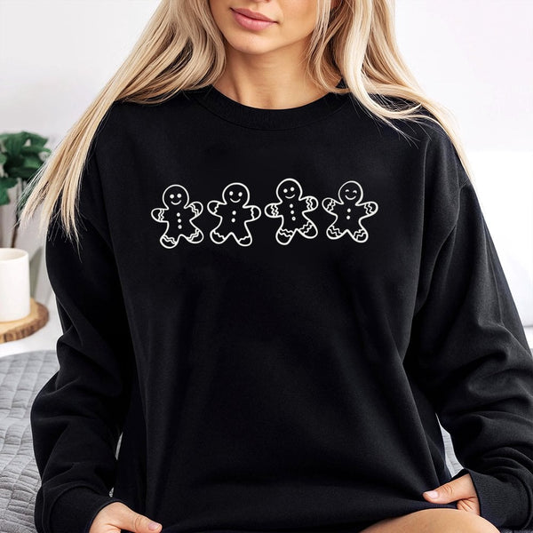 Adorable Festive Holiday Sweatshirt, Gingerbread Cookies Sweatshirt, Gingerbread Baker Crewneck, Comfy Winter Christmas Sweat