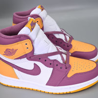Sneakers, White Purple Gold Colorway, Lace Up Design, Casual Gift for Sneaker Fans
