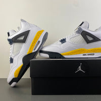 Low Top Sneakers, White Black Yellow Colorway, Lace Up Design, Casual Gift for Sneaker Fans