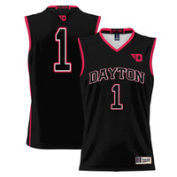 #1 Dayton Flyers Lightweight Basketball Jersey - Black