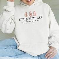 Christmas Pregnancy Announcement Hoodie, Baby Cake in the Oven Hoodie, Holiday Baby Reveal Sweatshirt, Expecting Mom Hooded Pullover Present
