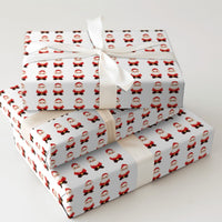 Pixel Art Retro Christmas Gift Wrap, 8-Bit Santa Wrapping Paper, Video Gamer Holiday Wrapping Paper, Vintage Gaming Festive Gift Wrap Roll