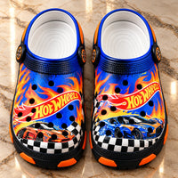 HW Flame Trail - Checkered-Flag Clogs Built for Speed