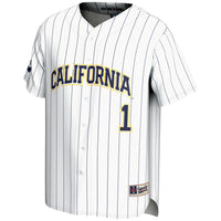 #1 Cal Bears Lightweight Baseball Jersey - White
