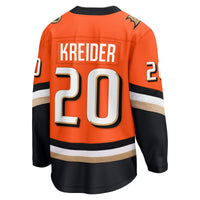 Anaheim Ducks Chris Kreider Orange Home Breakaway Jersey