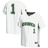 #1 Ohio Bobcats Lightweight Baseball Jersey - White