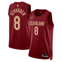 Cleveland Cavaliers Icon Edition Swingman Jersey - Wine - Dennis Schröder