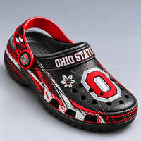 OSU Scarlet Study - Block O, Grit and Graphic Contrast