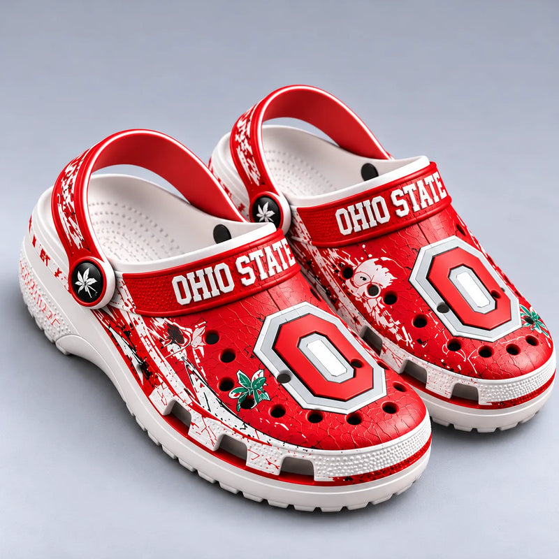 OSU Block O - Scarlet and White Statement Clogs