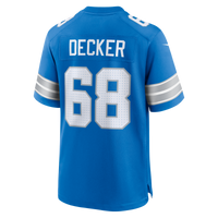 Detroit Lions Taylor Decker Blue Team Game Jersey