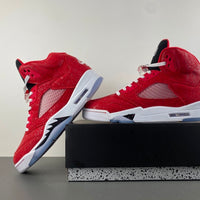 High Top Sneakers, Red Colorway, Lace Up Design, Casual Gift for Sneaker Fans