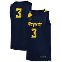 #3 Navy Marquette Golden Eagles Replica Basketball Jersey