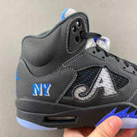 Low Top Sneakers, Blue Black Colorway, Lace Up Design, Casual Gift for Sneaker Fans