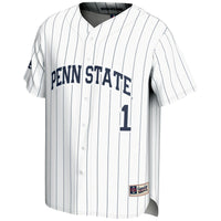 #1 Penn State Nittany Lions Lightweight Baseball Fashion Jersey - White