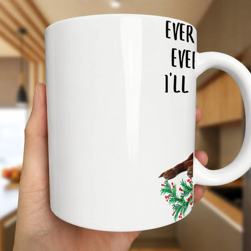 Humorous Holiday Wreath Coffee Mug, Best Christmas Ever Mug, Retro Christmas Festive Mug, Winter Holiday Drinkware, Secret Santa Xmas Present