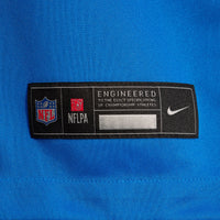 Detroit Lions Blue Alternate Custom Game Jersey