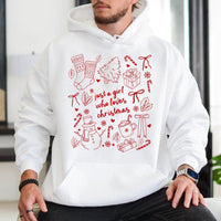 Coquette Bow Christmas Sweatshirt, Just a Girl Who Loves Christmas Hoodie, Adorable Girly Holiday Pullover, Festive Christmas Hoodie for Her