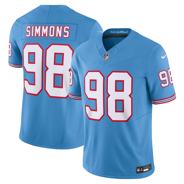 Tennessee Titans Jeffery Simmons Light Blue Limited Jersey