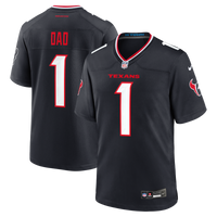 Houston Texans Navy #1 Dad Game Jersey