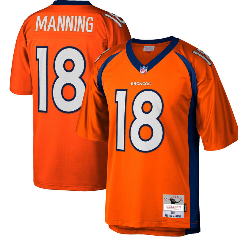 Denver Broncos Peyton Manning Orange Big & Tall 2015 Retired Player Replica Jersey