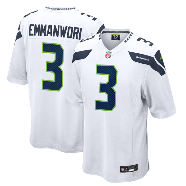 Seattle Seahawks Nick Emmanwori White Game Jersey
