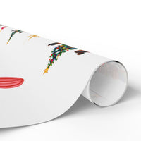 Festive Holiday Tree Gift Wrap, Black Girl Christmas Wrapping Paper, African American Xmas Wrapping Paper, Adorable Holiday Wrapping Paper Roll
