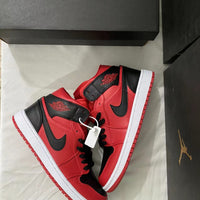 Sneakers, Black Red Colorway, Lace Up Design, Casual Gift for Sneaker Fans