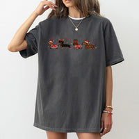 Adorable Wiener Dog Holiday Shirt, Dachshund Christmas T-Shirt, Festive Dachshund Graphic Tee, Dog Lover Xmas T-Shirt, Dog Mom Christmas Present