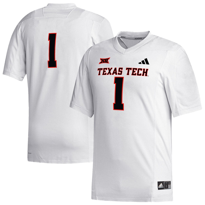 #1 Texas Tech Red Raiders Replica Football Jersey - White