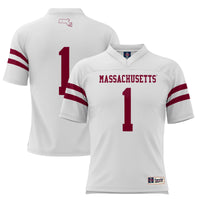 #1 UMass Minutemen Football Jersey - White
