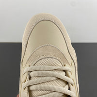 Low Top Sneakers, Cream White Colorway, Lace Up Design, Casual Gift for Sneaker Fans
