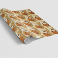Botanical Floral Gift Wrap, Beagle Dog Wrapping Paper, Beagle Puppy Wrapping Paper, Floral Dog Wrapping Paper, Christmas Present Roll